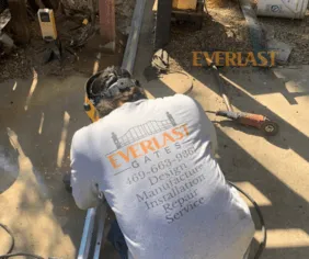 Automatic electric gate system serviced by Everlast Gates and Fence